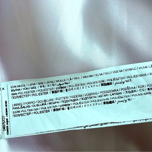 MNG Casual ~ Wool Blend Elegant Pink Women's Coat. - Picture 11 of 12